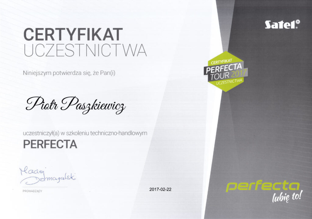 certyfikat