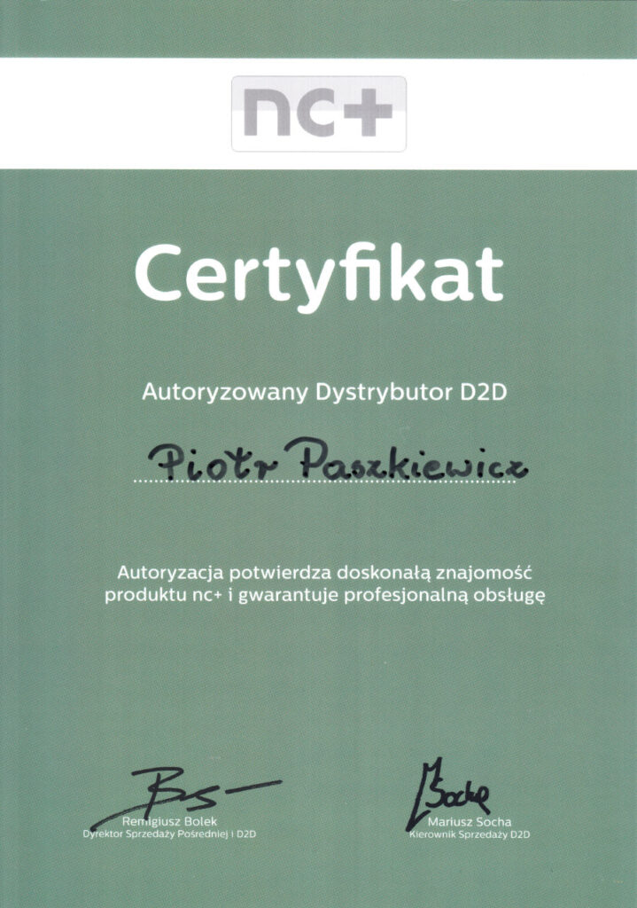 certyfikat