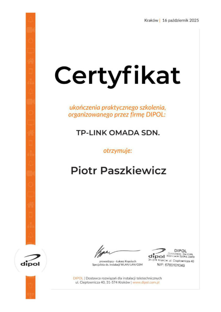 certyfikat